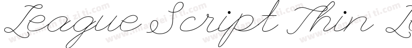 League Script Thin League Script字体转换